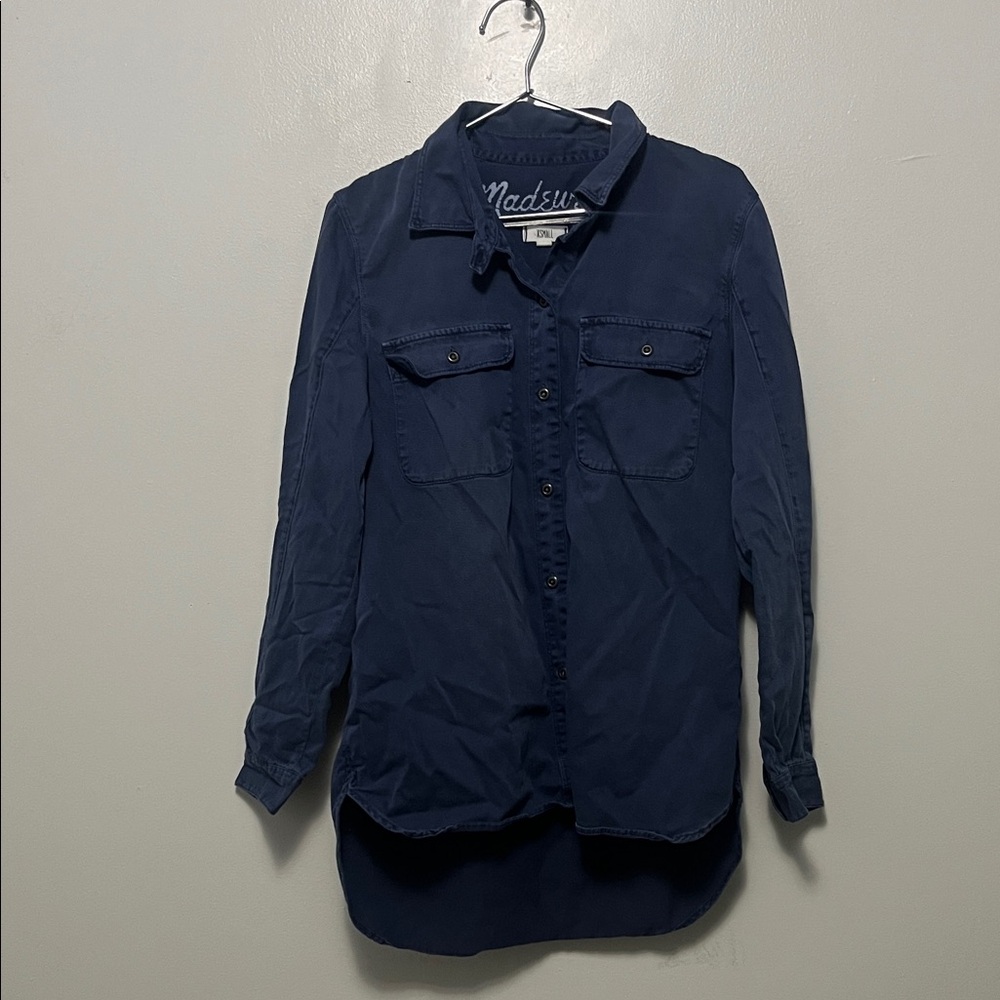 Madewell Navy Casual Button Down Shirt